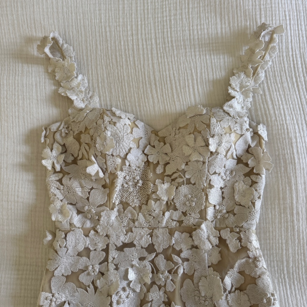 NWT Anthropologie BHLDN Brigitta Floral Lace Gown Wedding Dress - Picture 7 of 14